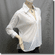 Sheer Twisted Blouse Shirt Top White