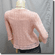 Silvery Thread Crochet Knit Cardigan Topper Pink
