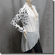 Star Patchwork Chiffon Flowy Cardigan Top White