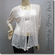 Woman Front Tie Sheer Bolero Shrug Cropped Cardigan Top Pink