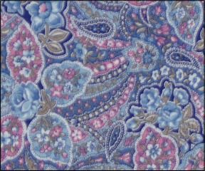 Blue and Pink Paisley - 112