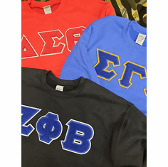 Chenille Letter Sweatshirts