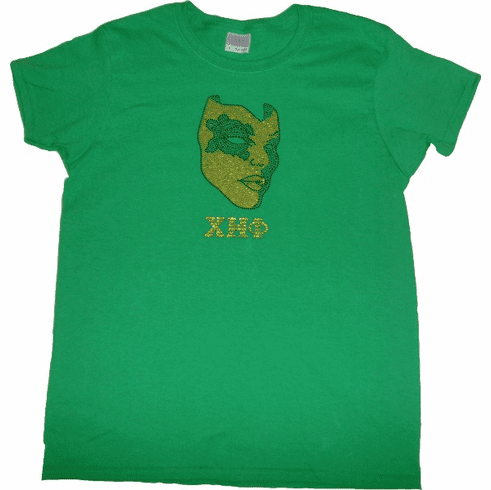 Chi Eta Phi Mask Bling Tee