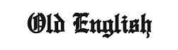 Old English Font