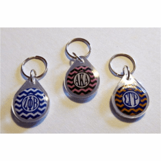 Sorority Chevron Keychains