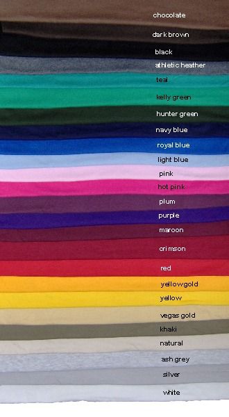 Tee Colors