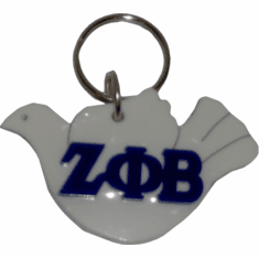 Zeta Dove Keychain