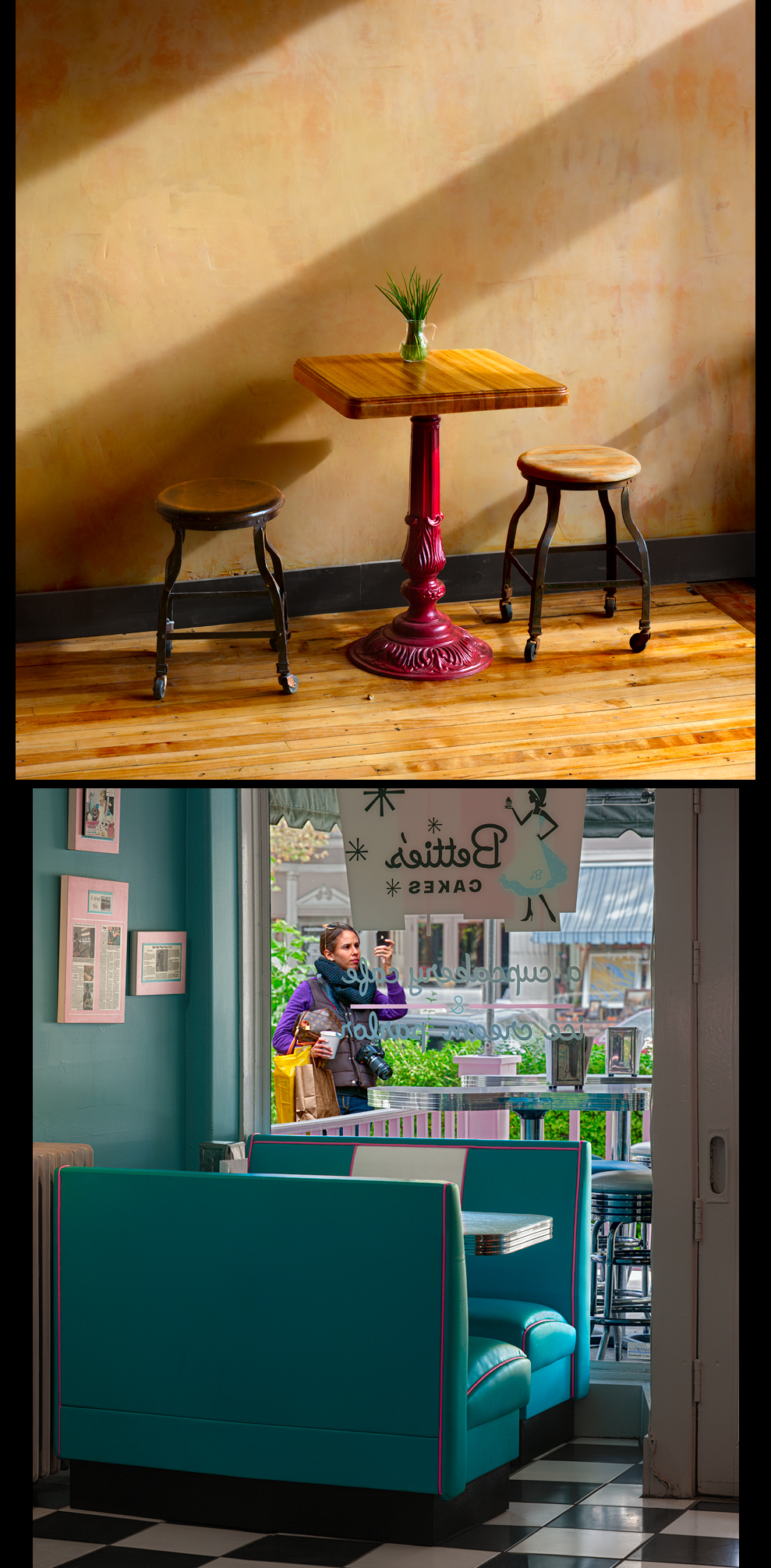 Table In The SunBooth On Broadway