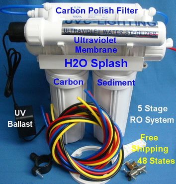 5 Stage RO + UV (White Housings) - Without Tank/Faucet