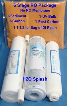 6 Stage Filter Replace-DI+UV (4 pin UV)