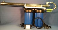 Big Blue 10&quot; Water Filter - Dual 1&quot; Ports - Carbon and Sediment - 8 GPM UV