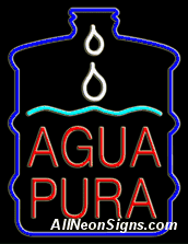 Agua Pura Neon Sign