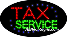 Animated Tax Service LED Sign
