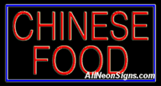 Chinese Food Neon Sign