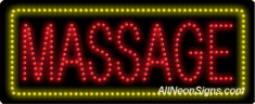 Massage LED Sign