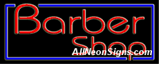 Neon Sign - BARBERSHOP