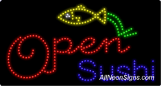 Open Sushi LED Sign