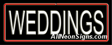 Weddings Neon Sign