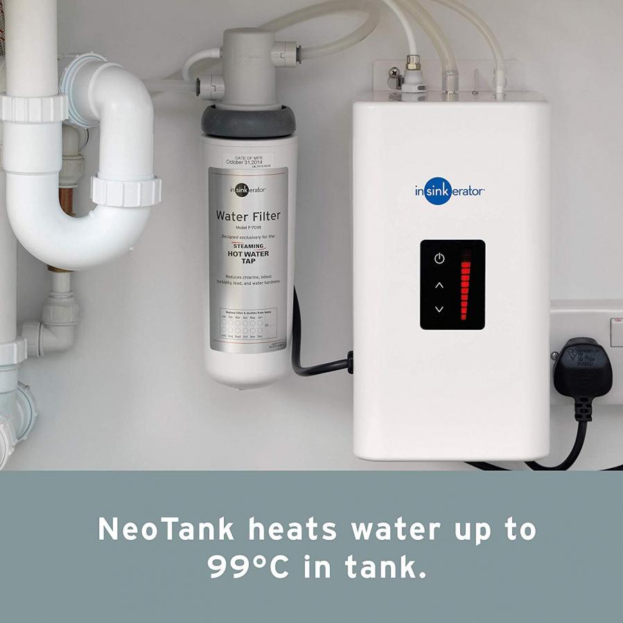 InSinkErator 45357B+45094 4N1 Touch Instant Hot Water Tap, 220 V, Brushed  Steel 220-240 VOLTS (NOT FOR USA)