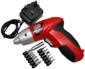 Am-Tech V2565 3.6V Cordless Screwdriver with Accessories and Charger 220 volts 50 Hz NOT FOR USA