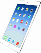 Apple ipad air wifi 64 gb silver & gray color