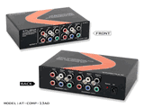 Atlona at-comp-13ad-b 1x3 component video w/audio distribution amplifier 110 volts use only for usa