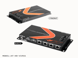 Atlona athdv14ss 1x4 hdmi splitter with cat5-6 outputs and hdmi loop-out and 3d support transmitter only 110 volts only for use in usa