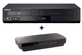 Best samsung multi-system dvd/vcr and converter set-play any pal ntsc vhs tape and pal ntsc dvd on any tv in the world