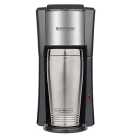BLACK & DECKER CM618SP SINGLE-SERVE COFFEE MAKER WITH 2 16-OUNCE TRAVEL MUG FOR 220 VOLTS