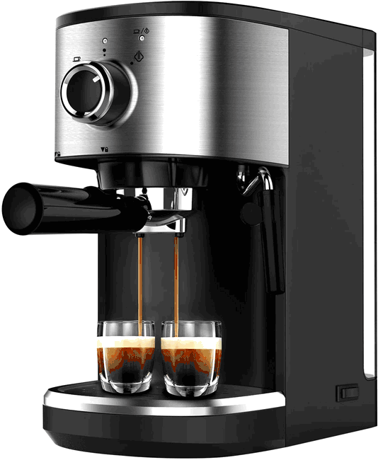 Bonsenkitchen Espresso Machine ,15 Bar Coffee Machine With Foaming Milk