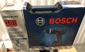 Bosch HDS18103220 220V 18V Hammer Drill/Driver 1.5 and 3.0Ah Batteries