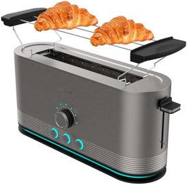 Cecotec 03286 Stainless Steel Vertical Toaster with Long Slotted 1050W 220 VOLTS NOT FOR USA