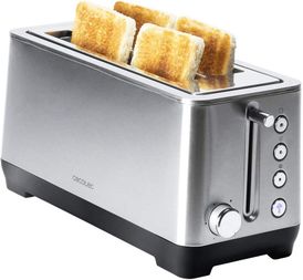 Cecotec 30861 BigToast Extra Double Toaster. 2 Extra Wide Long Slots, Power 1600 W 220 VOLTS NOT FOR USA