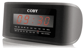 Coby codv22 110-240 volt alarm clock radio