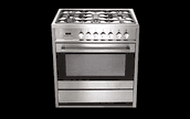 EF ELBA GC-AE9650SS 36" PROFESSIONAL 5-BURNER GAS RANGE FOR 220 VOLTS