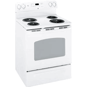 Ge jbp23dir ww 30" freestanding electric range in white for 220 volts