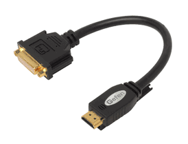 Gefen ada-hdmim-2-dvifn hdmi to dvi locking adapter cable for 110 volts in usa use only