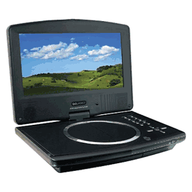 Govideo gp908b 9" codefree dvd player for 110-240 volts