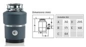 INSINKERATOR EVOLUTION 100 GARBAGE DISPOSAL FOR 220 VOLT