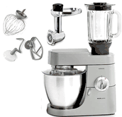 Kenwood KEKMM77022 Major Premier Stand Mixer Plus Glass Blender & SS Meal Grinder 220-240 Volt/ 50-60 Hz