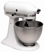 Kitchenaid 5k45ssewh "classic" multi function mixer for 220/240 volts
