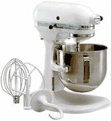 Kitchenaid 5k5sswh heavy duty lift bowl mixer (white)