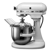 Kitchenaid 5kpm50ewh heavy duty lift bowl mixer (white)