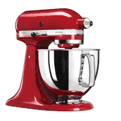 KitchenAid 5KSM125EER Artisan Food Processor with  Basic Equipment, Empire Red 220 VOLTS NOT FOR USA