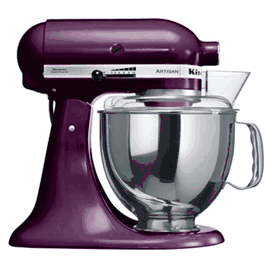 Kitchenaid 5ksm150pseby (boysen berry) stand mixer for 220/240 volts