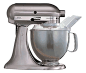 Kitchenaid 5ksm150psenk stand mixer for 220/240 volts (brushed nickel)