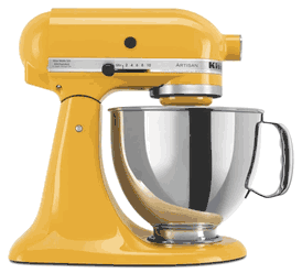 Kitchenaid 5ksm150pseyp (yellow pepper) stand mixer for 220/240 volts