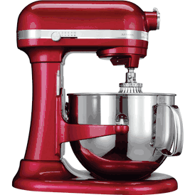 KitchenAid 5KSM7580X Artisan Professionally Designed Candy Apple 7 Quart Mixers 220 VOLTS (NOT FOR USA)