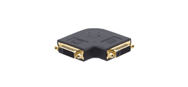 Kramer ad-df/df/ra-flat dvi-d (f) to dvi-d (f) right angle flat adapter 110 volts only for usa