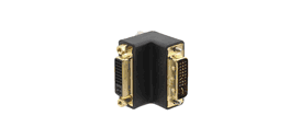 Kramer ad-df/dm/ra dvi-d (f) to dvi-d (m) right angle adapter 110 volts only for usa
